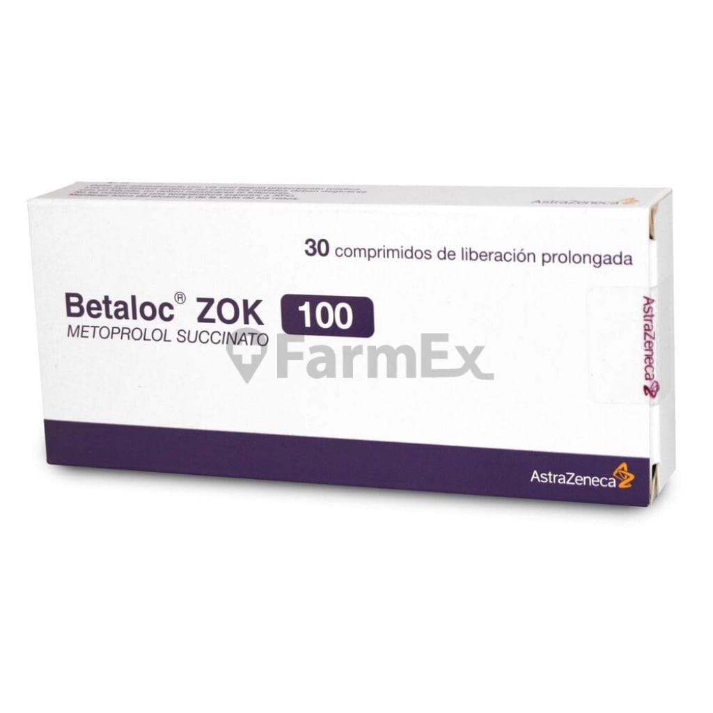 Betaloc Zok Metoprolol 100 mg x 30 comprimidos susc-1 de 6 meses Farmex-Suscripciones-Persistente